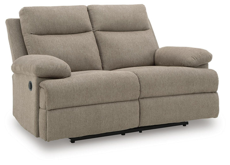 Side-Swipe Mocha Reclining Sofa and Loveseat - PC91405U1
