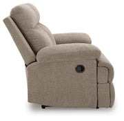 Side-Swipe Mocha Reclining Sofa and Loveseat - PC91405U1