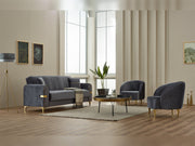 Siderno Chair in Dark Grey - 200-SIM-SID-VELVET412-B