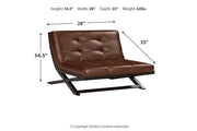 Sidewinder Brown Accent Chair - Gate FurnitureAccent Chair