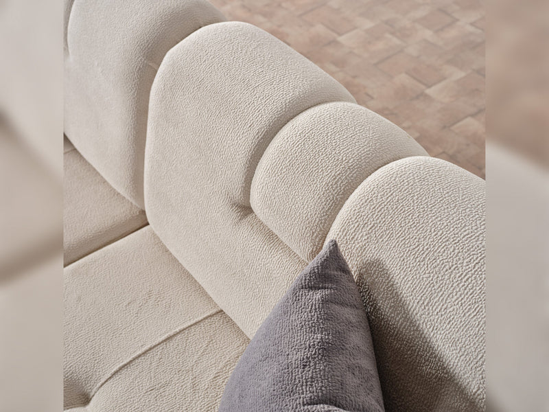 Sidney 3-pieces (Sofa & Loveseat & Chair) Livingroom in Beige - Green - 200-ELIF-SID-A206-321