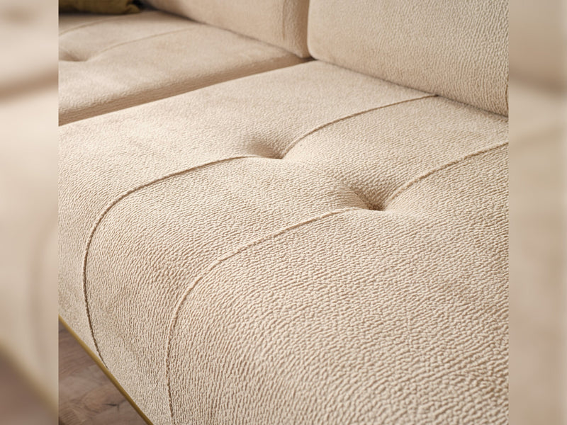 Sidney 3-pieces (Sofa & Loveseat & Chair) Livingroom in Beige - Green - 200-ELIF-SID-A206-321