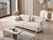 Sidney 3-pieces (Sofa & Loveseat & Chair) Livingroom in Cream - Dark Grey - 200-ELIF-SID-A205-321