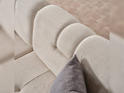 Sidney 3-pieces (Sofa & Loveseat & Chair) Livingroom in Cream - Dark Grey - 200-ELIF-SID-A205-321