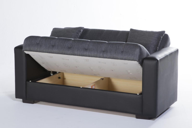 Sidney 3 Seat Sleeper (Bolzoni Gray) 1 Piece - Gate FurnitureSleeper Sofa
