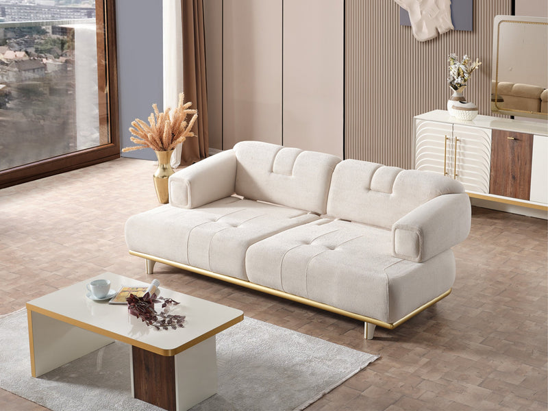 Sidney Convertible Sofa in White - 200-ELIF-SID-A204-3