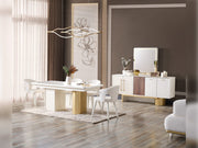 Sidney Diningroom (Consol With Mirror & Dining Table & 6 Dining Chair) - 200-ELIF-SID-A202-DT-6-SET