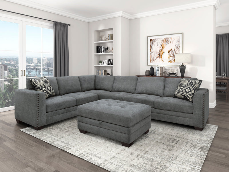 Sidney Gray Sectional - Gate FurnitureSectional