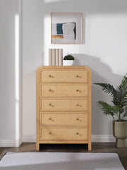 Siena Ash Wood And Natural Cane Chest in Natural - SienaNatural-CH