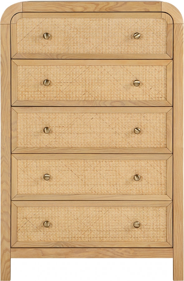 Siena Ash Wood And Natural Cane Chest in Natural - SienaNatural-CH