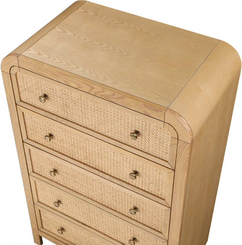 Siena Ash Wood And Natural Cane Chest in Natural - SienaNatural-CH