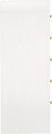 Siena Ash Wood And Natural Cane Chest in White - SienaWhite-CH