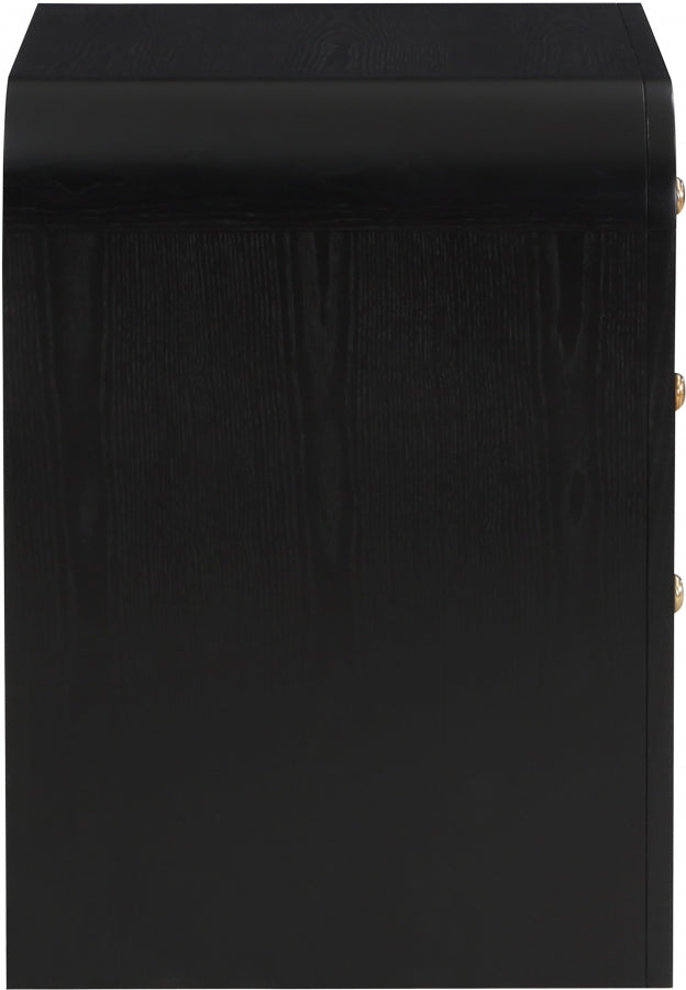 Siena Ash Wood And Natural Cane Dresser in Black - SienaBlack-D