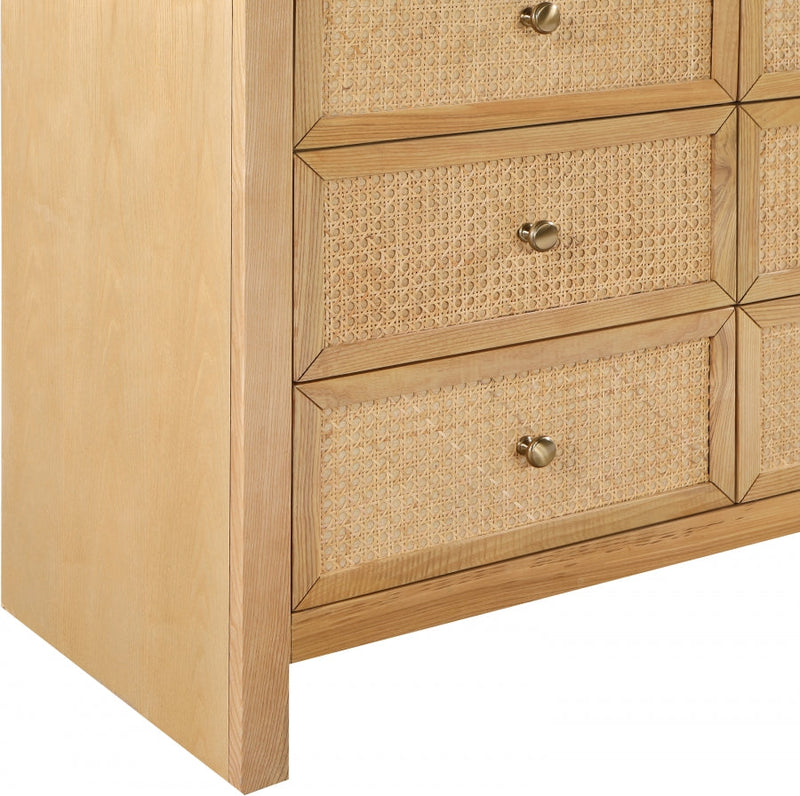 Siena Ash Wood And Natural Cane Dresser in Natural - SienaNatural-D
