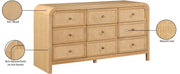 Siena Ash Wood And Natural Cane Dresser in Natural - SienaNatural-D