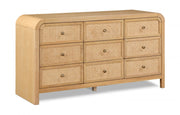 Siena Ash Wood And Natural Cane Dresser in Natural - SienaNatural-D