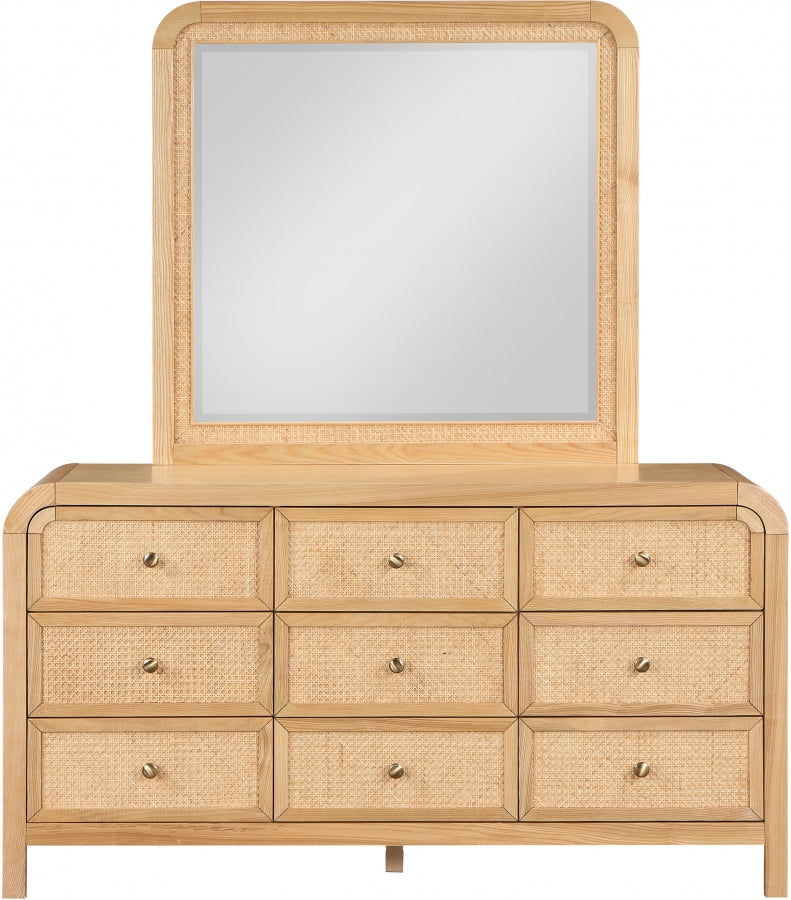 Siena Ash Wood And Natural Cane Dresser in Natural - SienaNatural-D