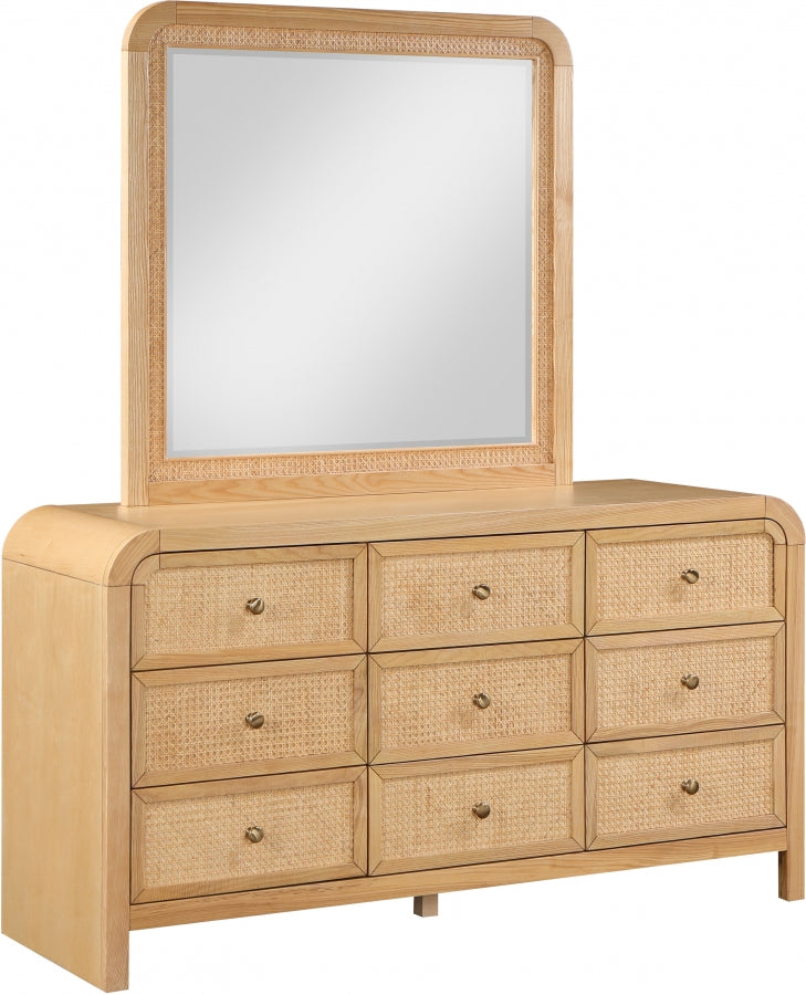 Siena Ash Wood And Natural Cane Dresser in Natural - SienaNatural-D