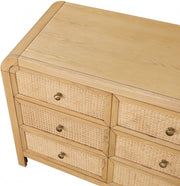Siena Ash Wood And Natural Cane Dresser in Natural - SienaNatural-D