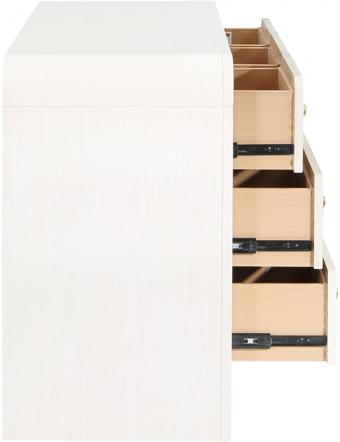 Siena Ash Wood And Natural Cane Dresser in White - SienaWhite-D