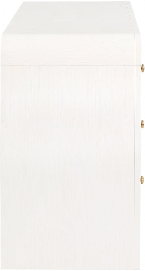 Siena Ash Wood And Natural Cane Dresser in White - SienaWhite-D