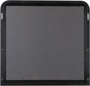 Siena Ash Wood And Natural Cane Frame Mirror in Black - SienaBlack-M