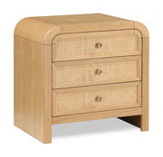 Siena Ash Wood And Natural Cane Nightstand in Natural - SienaNatural-NS