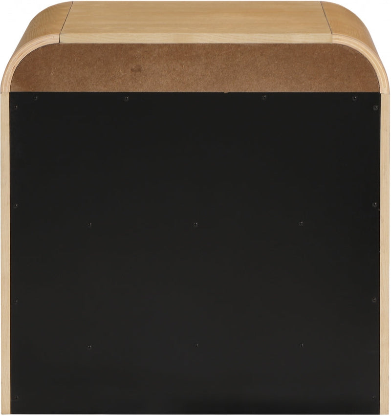 Siena Ash Wood And Natural Cane Nightstand in Natural - SienaNatural-NS