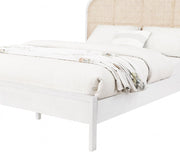 Siena Ash Wood Full Bed (3 Boxes) White - SienaWhite-F