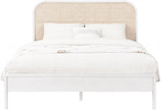 Siena Ash Wood Queen Bed (3 Boxes) White - Gate FurnitureQueen Bed