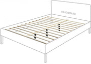 Siena Ash Wood Queen Bed (3 Boxes) White - Gate FurnitureQueen Bed