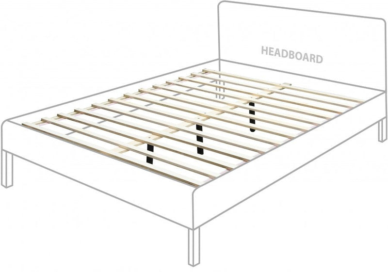 Siena Ash Wood Queen Bed (3 Boxes) White - Gate FurnitureQueen Bed