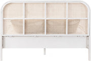 Siena Ash Wood Queen Bed (3 Boxes) White - Gate FurnitureQueen Bed