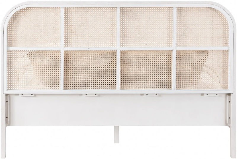 Siena Ash Wood Queen Bed (3 Boxes) White - Gate FurnitureQueen Bed