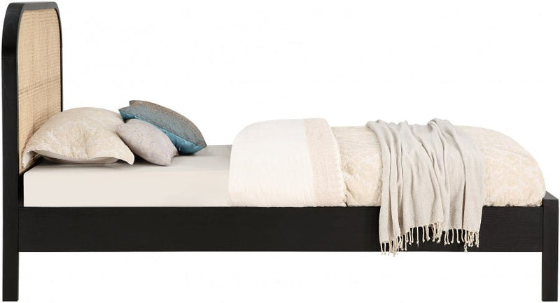 Siena Ash Wood Twin Bed (3 Boxes) Black - Gate FurnitureTwin Bed