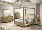 Sienna Rustic Natural Canopy Platform Bedroom Set - Gate FurnitureBedroom Set