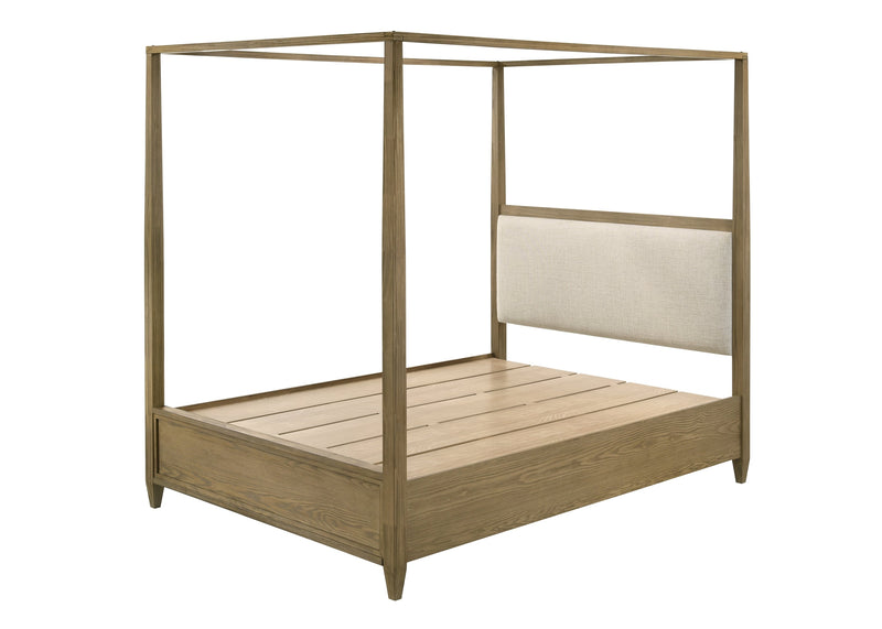 Sienna Rustic Natural Queen Canopy Platform Bed - Gate FurnitureQueen Bed