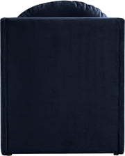 Sigma Velvet Upholstered Accent Chair in Blue - 33031Navy