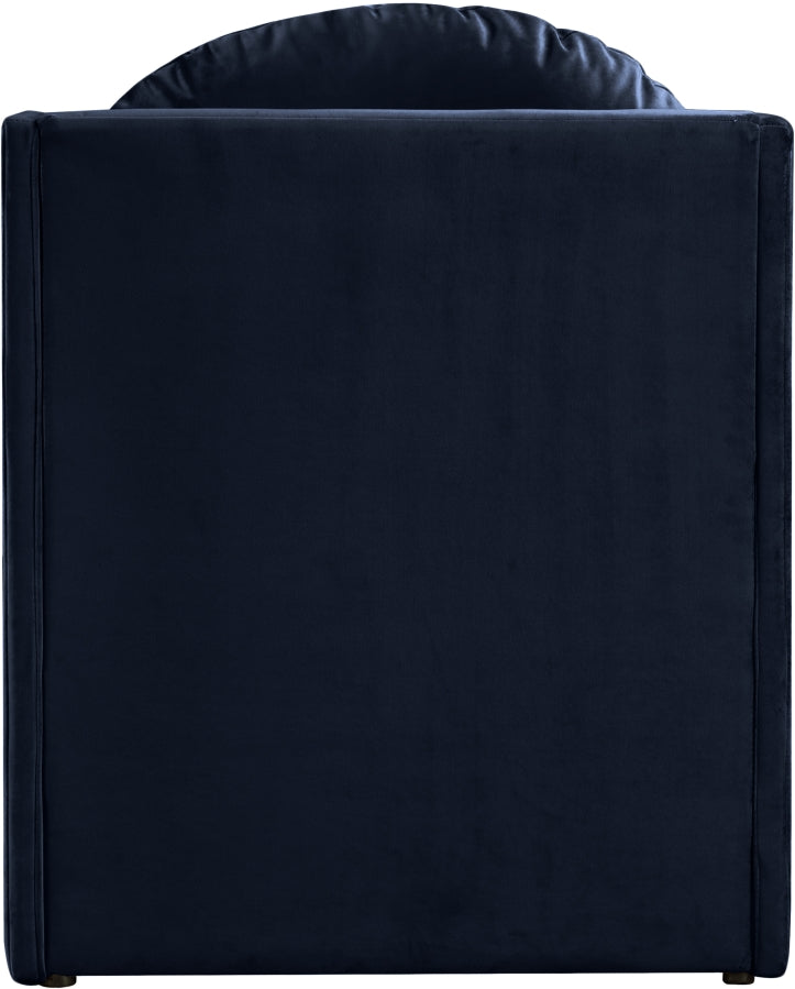 Sigma Velvet Upholstered Accent Chair in Blue - 33031Navy