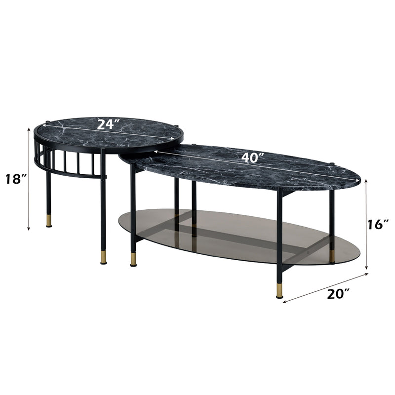 Silas Nesting Coffee Table Set - LV01088