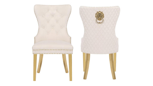 Simba Gold Legs Beige - 2 Chairs per BOX - Simba Gold Legs Beige - 2 Chairs per BOX