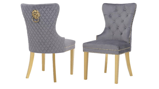 Simba Gold Legs Dark Gray - 2 Chairs per BOX - Simba Gold Legs Dark Gray - 2 Chairs per BOX