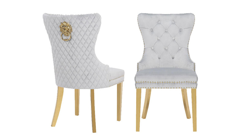 Simba Gold Legs Light Gray - 2 Chairs per BOX - Simba Gold Legs Light Gray - 2 Chairs per BOX