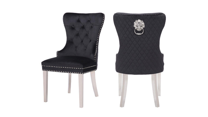 Simba Stainless Steel Legs Black - 2 Chairs per BOX - Simba Stainless Steel Legs Black - 2 Chairs per BOX