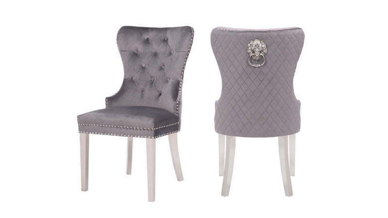 Simba Stainless Steel Legs Dark Gray - 2 Chairs per BOX - Simba Stainless Steel Legs Dark Gray - 2 Chairs per BOX