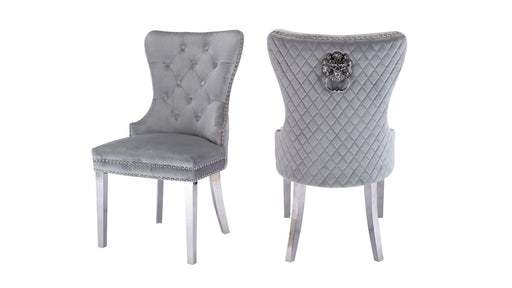Simba Stainless Steel Legs Light Gray - 2 Chairs per BOX - Simba Stainless Steel Legs Light Gray - 2 Chairs per BOX