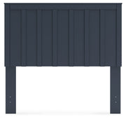 Simmenfort Full Panel Headboard with Dresser and Chest in Navy Blue - PKG020613