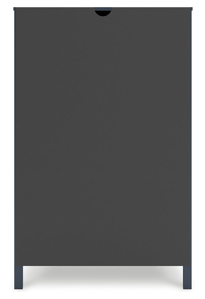 Simmenfort Full Panel Headboard with Dresser and Chest in Navy Blue - PKG020613