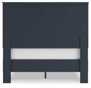 Simmenfort Full Panel Headboard with Dresser and Chest in Navy Blue - PKG020613