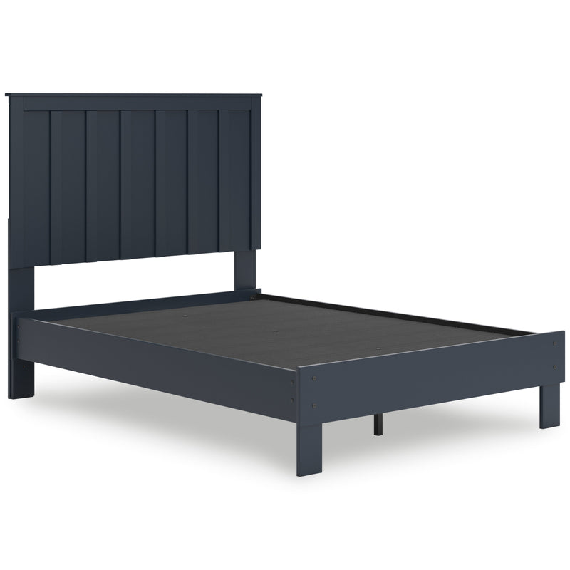 Simmenfort Full Panel Headboard with Dresser and Nightstand in Navy Blue - PKG020612